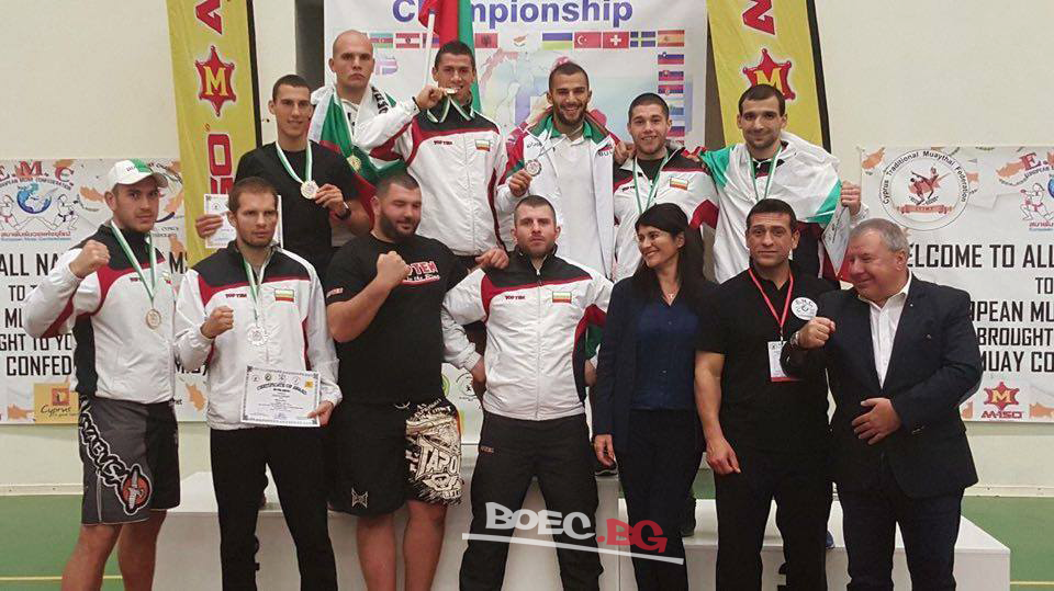 България спечели осем медала от Европейското първенство по муай тай
