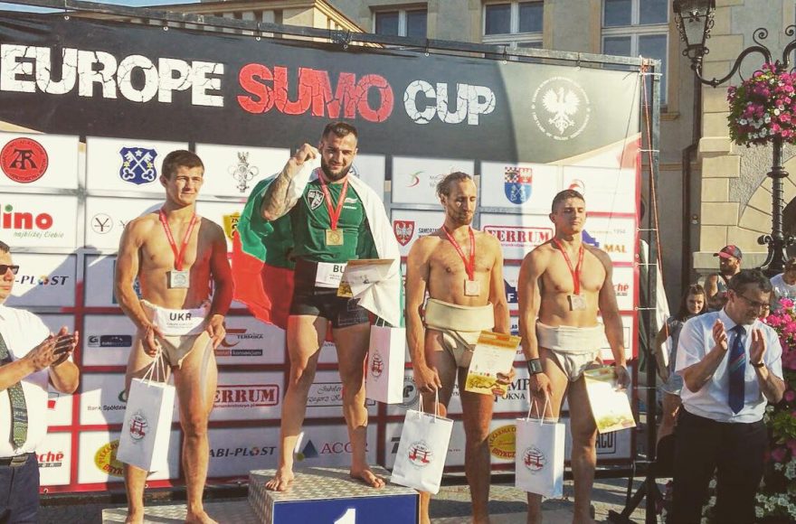 Пенчо Дочев – носител на европейска купа по сумо от Кротушин, Полша