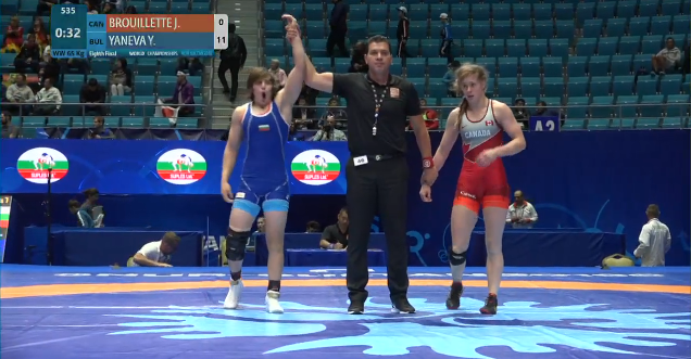 Юлияна Янева стигна 1/4-финал на Световното по борба