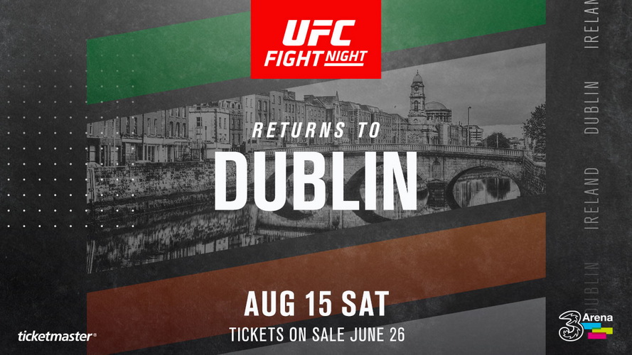UFC официално отмени събитието си в Дъблин през август