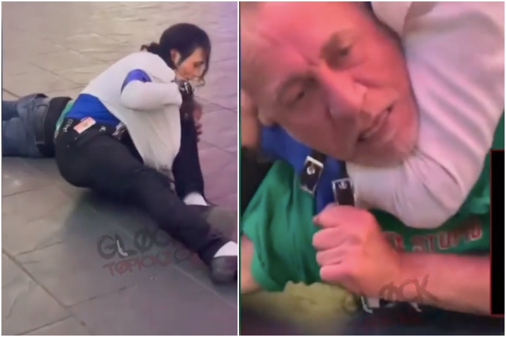 Двойник на Майкъл Джексън използва джу джицу на улицата (ВИДЕО)