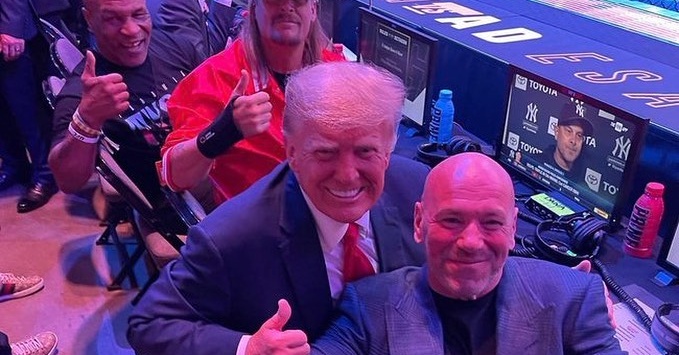 Доналд Тръмп бе VIP-гост на UFC 287