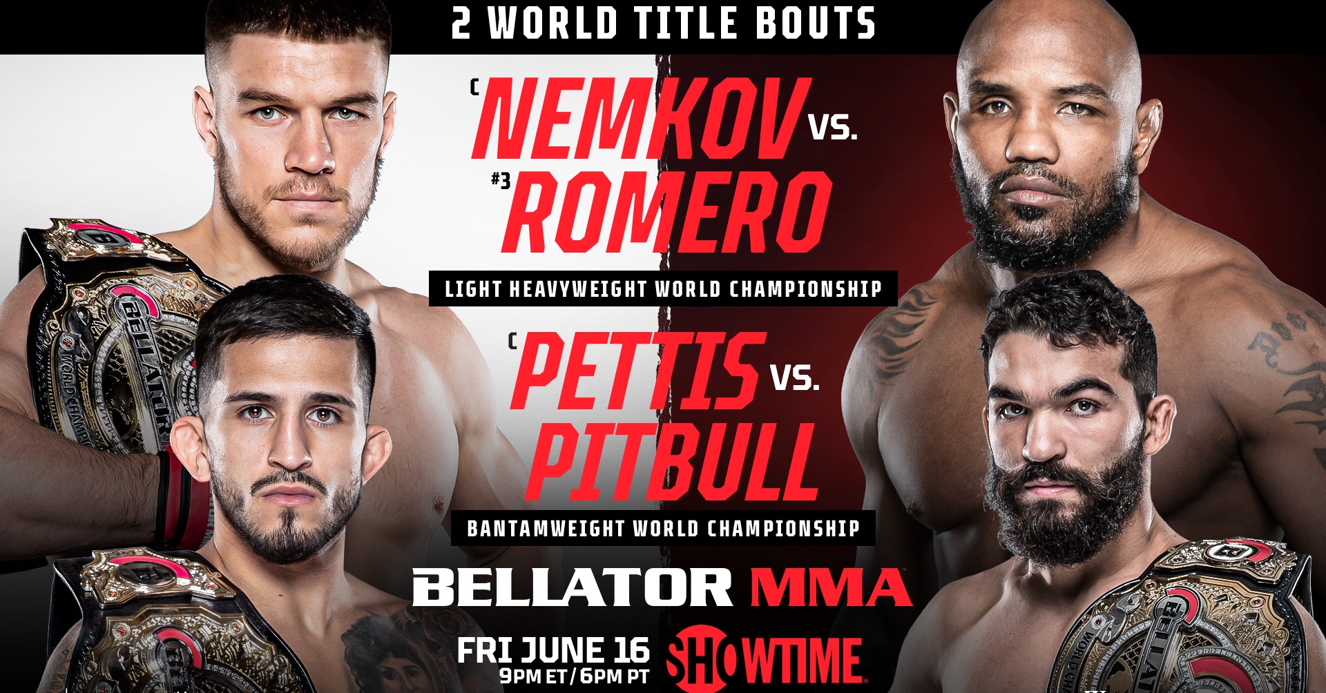 Шампионите опазиха поясите си на Bellator 297