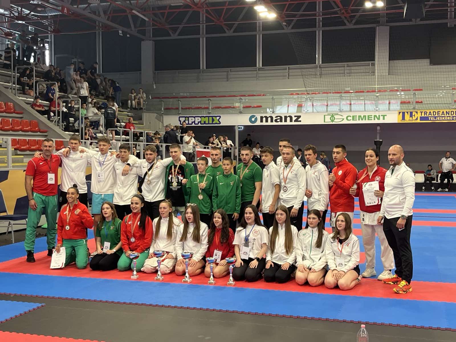 СК Файтърс-НСА с двама шампиони на Европейското по шотокан карате в Унгария