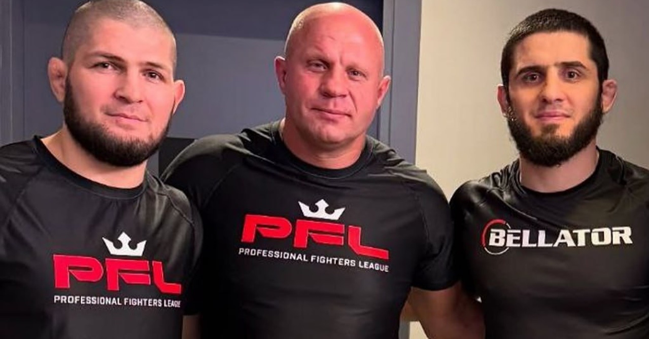 Среща на легендите: Хабиб Нурмагомедов и Фьодор Емеляненко на PFL Dubai (Видео)