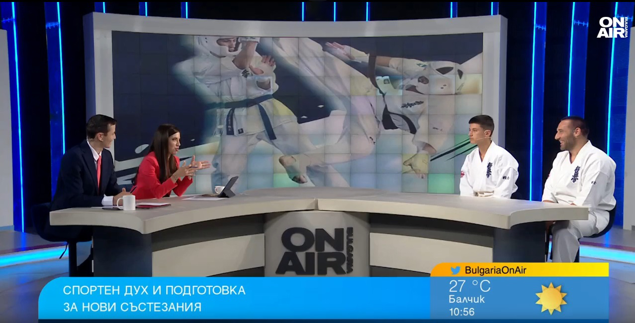 Треньорът Захари Дамянов и каратистът Каан Акиев – комбина за медали