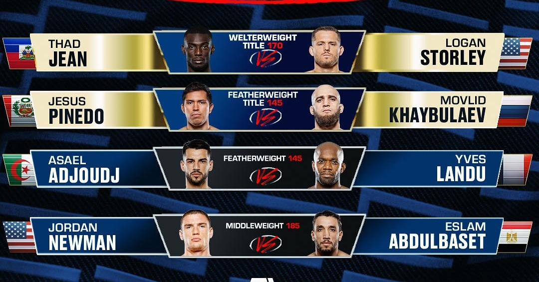 Всички битки от турнира PFL 8: Финал в полусредна категория между Тад Джийн и Логан Сторли