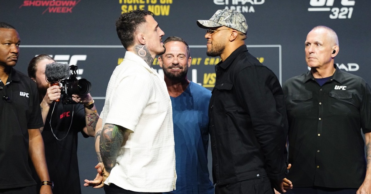 Том Аспинал и Сирил Ган проведоха битка на погледите преди сблъсъка си на UFC 321