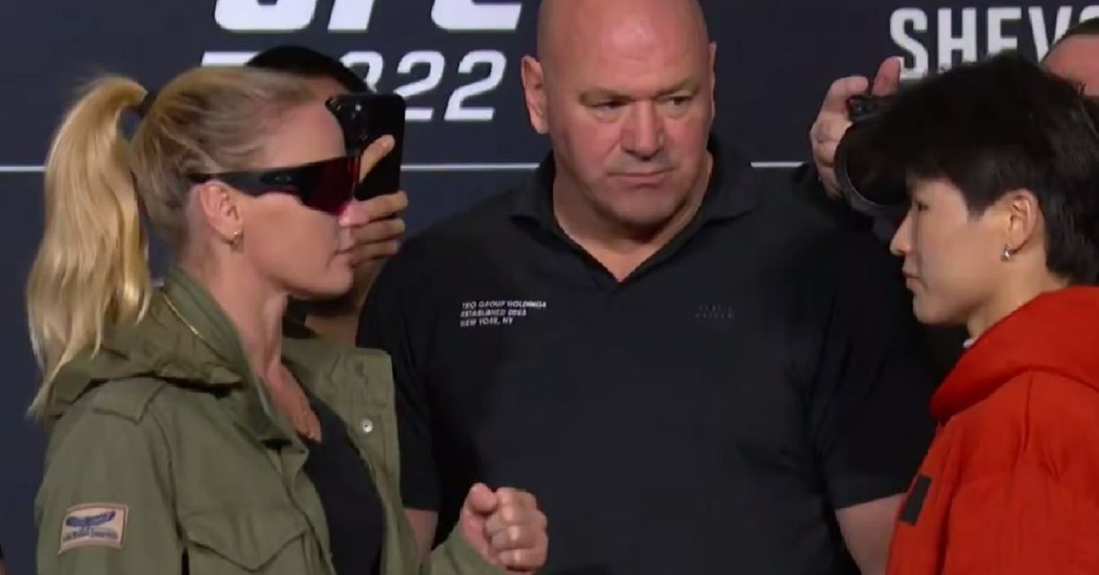 Валентина Шевченко и Жан Вейли застанаха очи в очи преди UFC 322