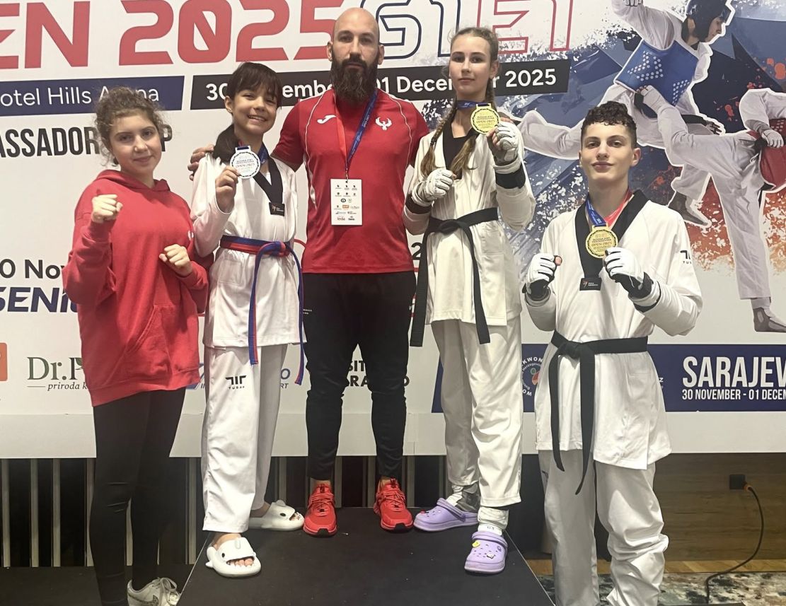 Два златни медала и сребро за наши таекуондисти в Босна и Херцеговина